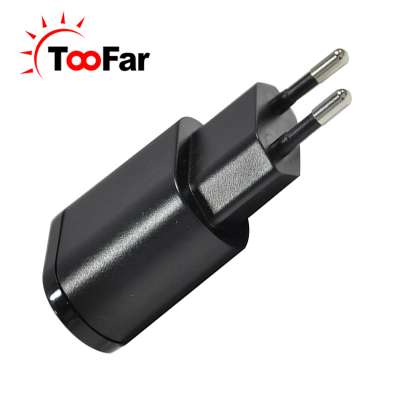 Best selling low price EU round pin plug 5V 1A/2A 1 USB Android cellular charger