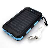 Solar Power Bank Dual USB Power Bank 20000mAh Waterproof Battery Charger External Portable Solar Panel 10000mah